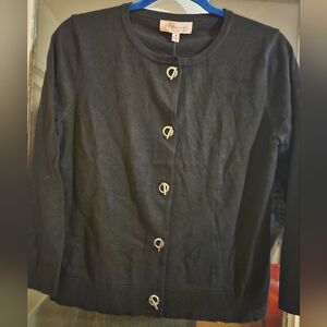 Philosophy Republic clothing black cardigan new size med